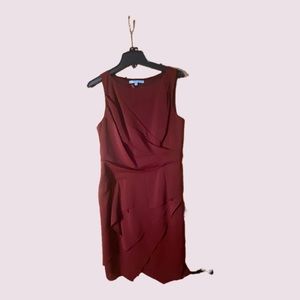 Antonio Melani Sleeveless‎ Deep Red Dress size 10